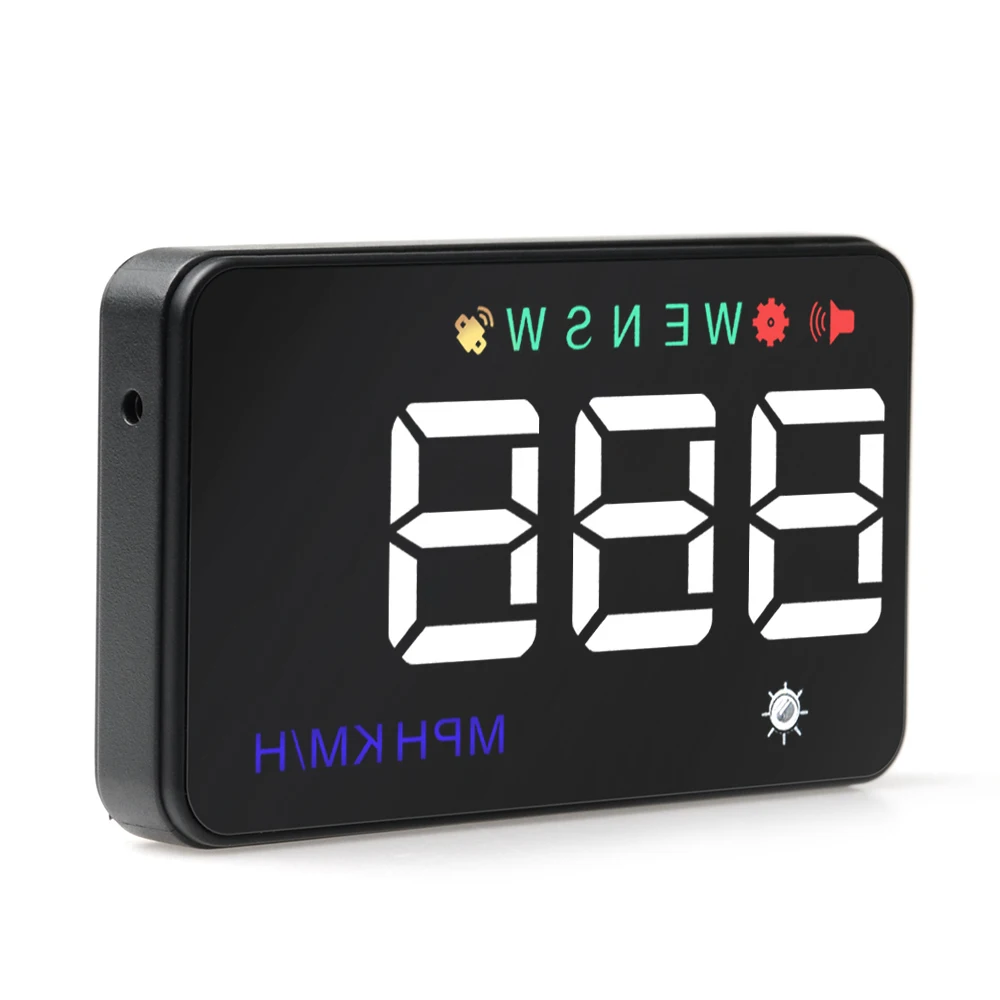 Новинка универсальный автомобильный HUD GPS измеритель скорости с круглым дисплеем