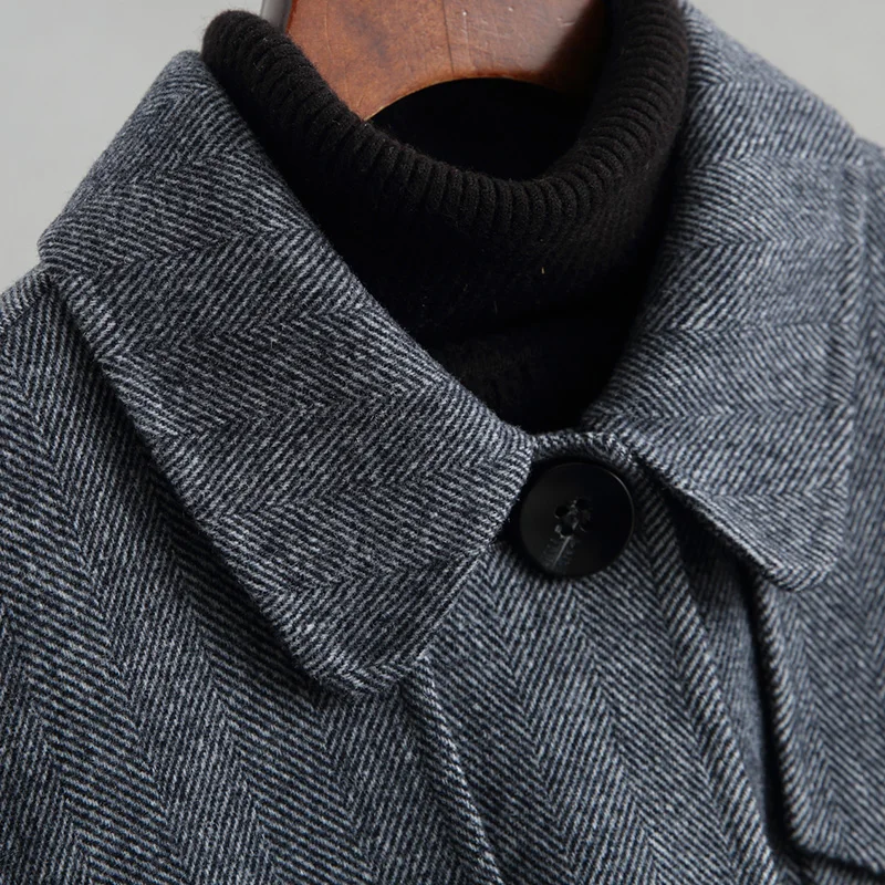 

Wool Real 2020 Coat Female England Style Double-side Woolen Coats For Women Long Autumn Winter Jackets KQN39045