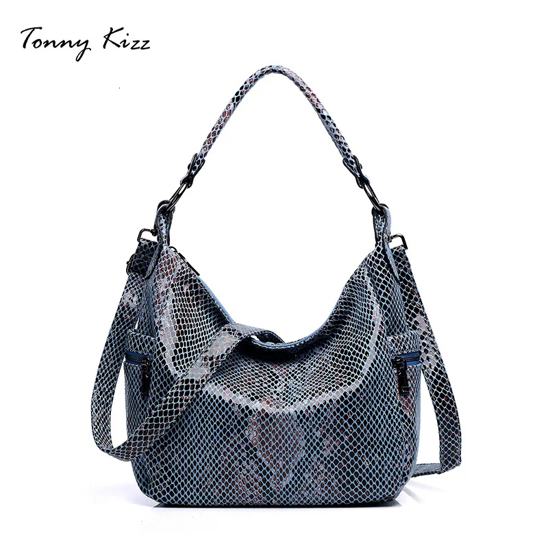 Сумка тоут женская из экокожи со змеиным принтом|Сумки с ручками| |