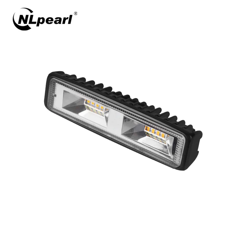NlpearL 12-24V " светодиодный противотуманные Автомобильные фары красный синий желтый 5 стиль мигающий светодиодный свет для полиции для внедорожника грузовика трактора 4X4 ATV - Цвет: 1 piece-11 modes