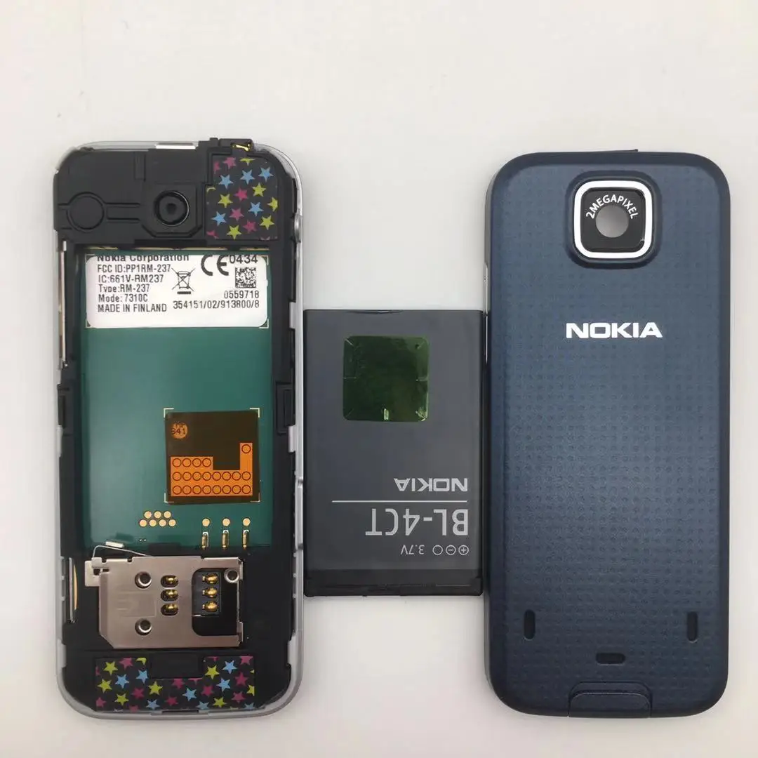 Восстановленный Оригинальный разблокированный телефон Nokia 7310c 2 МП стандартная