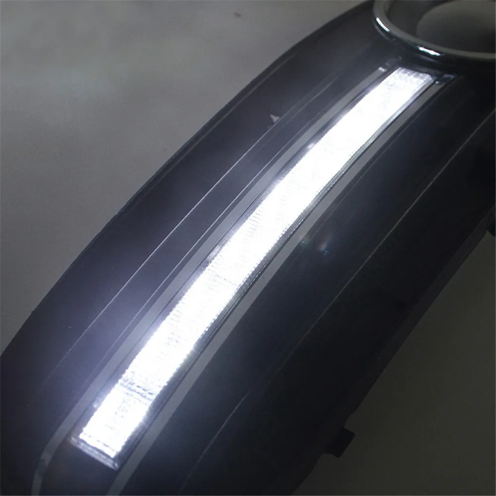 

ECAHAYAKU 1set Daytime Light Running Light Fog DRL LED Lamp Waterproof IP67 for Car Special-Audi A4 2009 2010 2011 2012