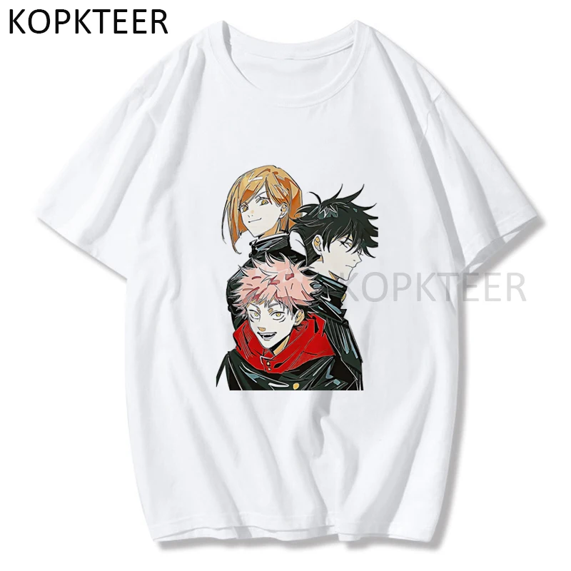 

Футболка с коротким рукавом, с принтом Харадзюку, для мужчин и женщин, лето футболки с аниме рисунком