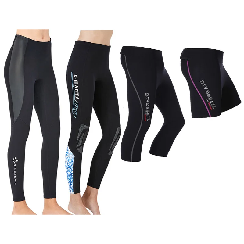 Wetsuit Pants 3mm 2mm 1.5mm Neoprene Diving Snorkeling Scuba Surfing Leggings Swimming Trousers Canoe Tights Shorts Capris | Спорт и
