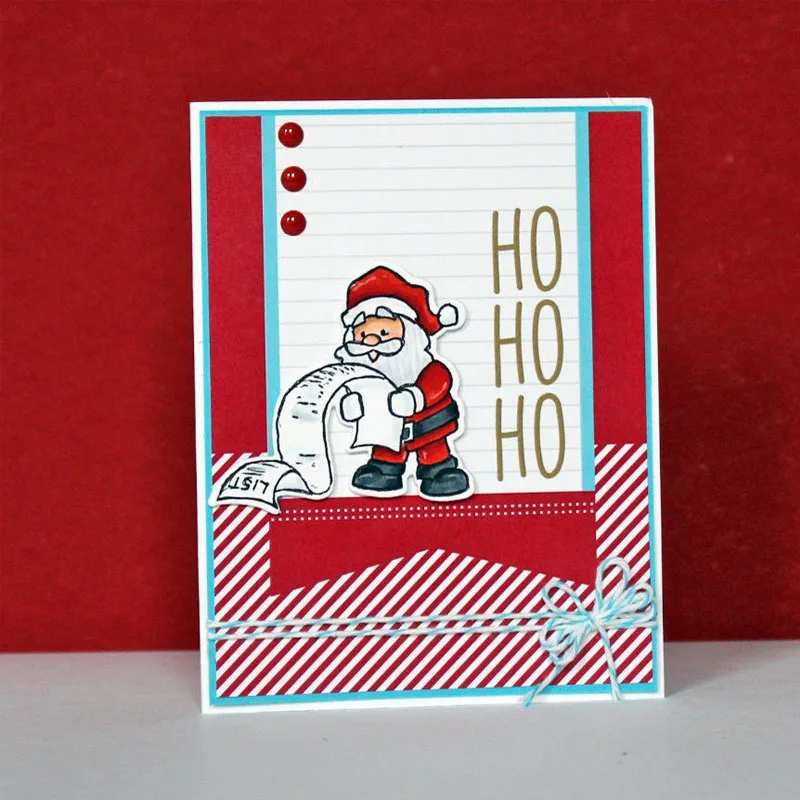 Дед Мороз прозрачные штампы и металлические для скрапбукинга изготовления карт