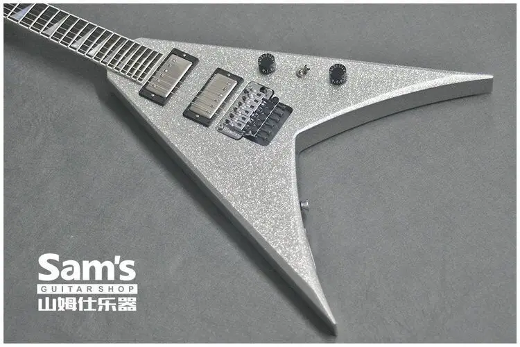 Электрогитара 24 класса вся конструкция инкрустация Зубов Акулы двойной валик |