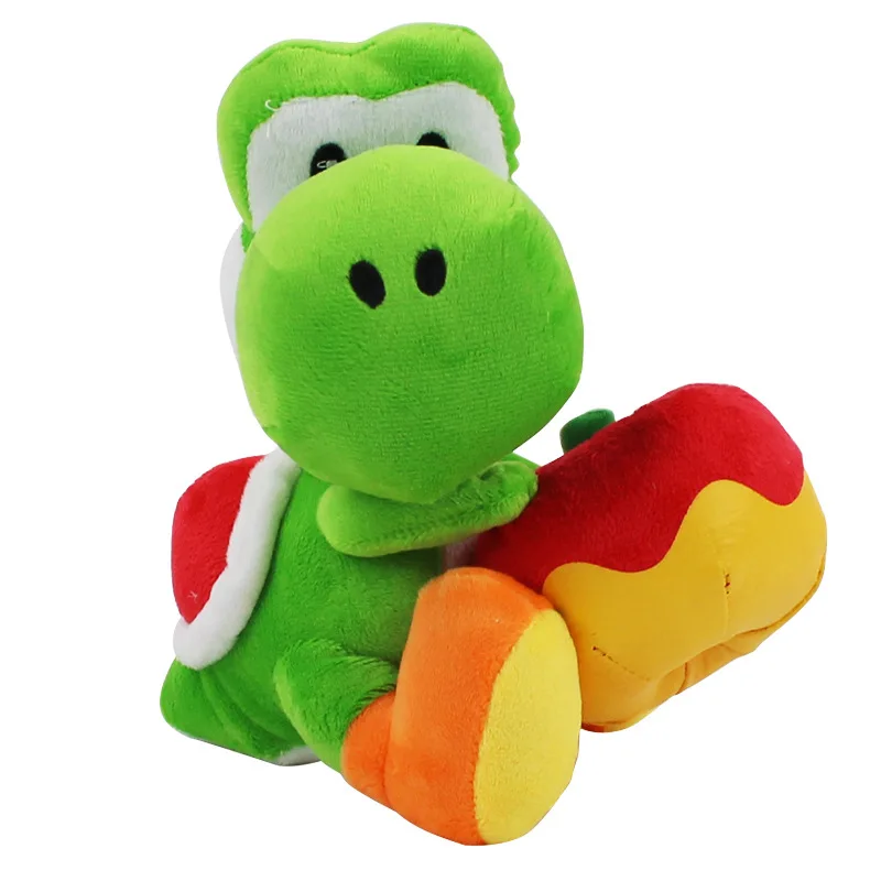 Игрушка плюшевая Yoshi с яблоком 17 см 1 шт.|mario yoshi|super mario yoshiyoshi plush toy |
