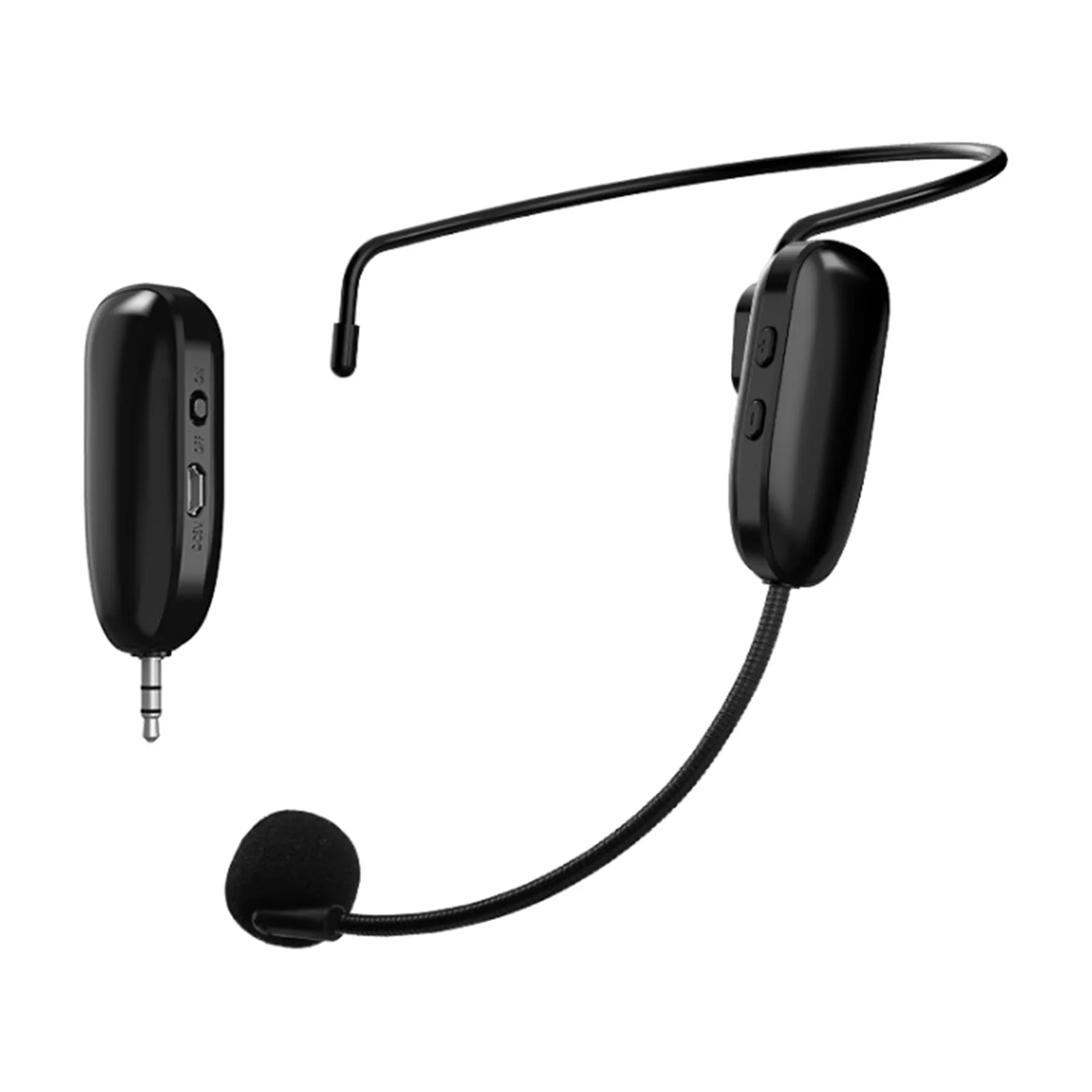 

Set of Wireless Microphone Headset MIC Megaphone Loudspeaker 2.4G Receiver