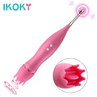 2 in 1 magic wand tongue licking vibrator for clitoris stimulator nipple sucler g spot massager masturbator erotic toys sex shop