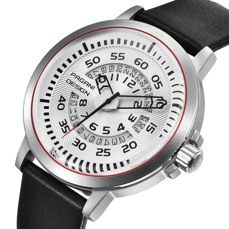 PAGANI дизайнерские мужские часы топ класса люкс водонепроницаемые кожа ныряльщик