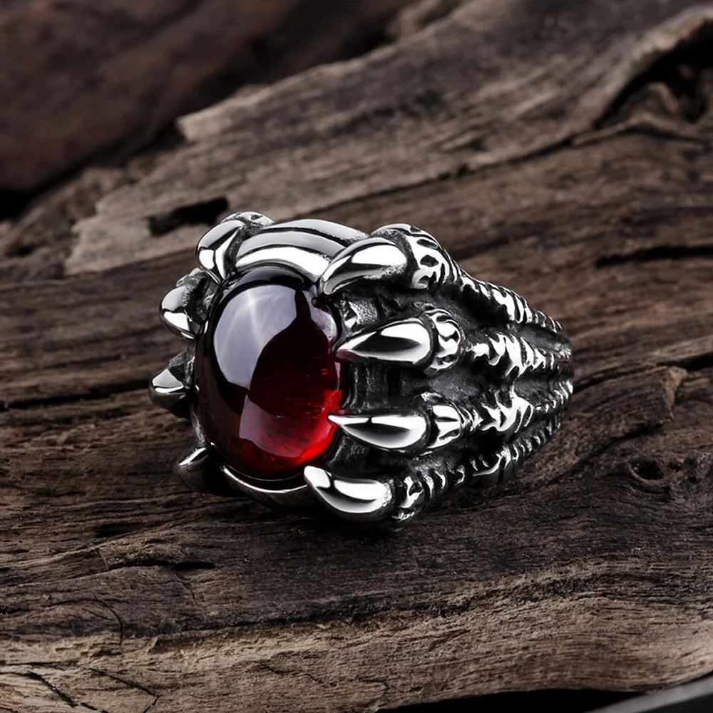 Кольцо с когтями дракона для мужчин и женщин винтажное ювелирное изделие из