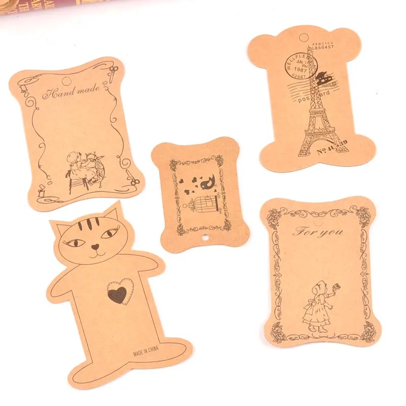 5 шт. подвесные этикетки для упаковки крафт-бумаги | Дом и сад