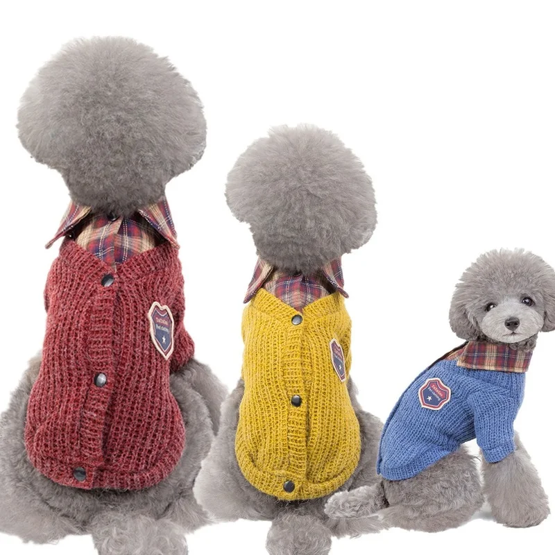 

Gentle Dog Clothes Knitted Pets Clothing Puppy Pet Clothes for Small Medium Dog Coat Sweater for Dogs Costume Ropa De Perro