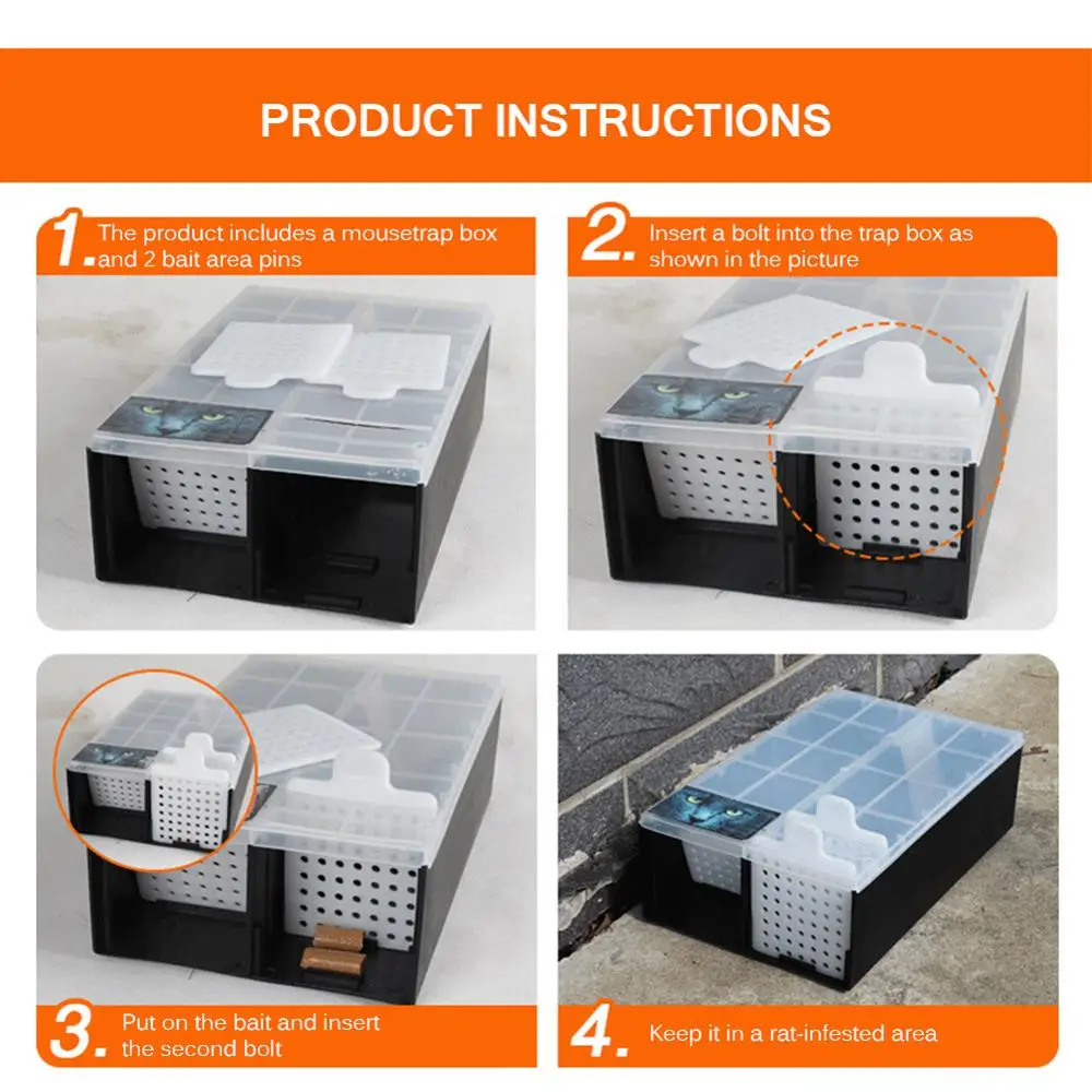 

Household Mouse Trap Automatic Continuous Mousetrap Reusable Catch High