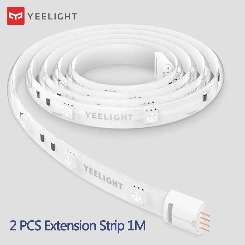 2M Extension Strip Xiao mi Yeelight умная световая полоса плюс 1 м выдвижной светодиодный проводник цвета RGB огни работа Alexa Google Assistant mi домашняя Автоматизация - Цвет: 2M Extension Strip