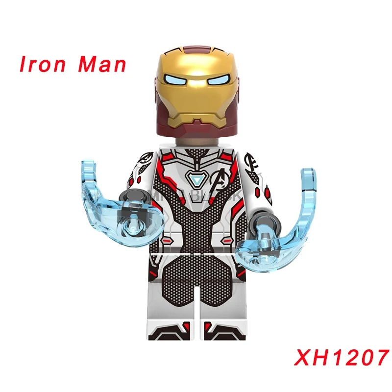 xh1207 Single Sale Avengers 4 End Game Space Suit With Micro Figures Tony Stark Thor Hawkeye For Children Toys Building Blocks - Цвет: xh1207