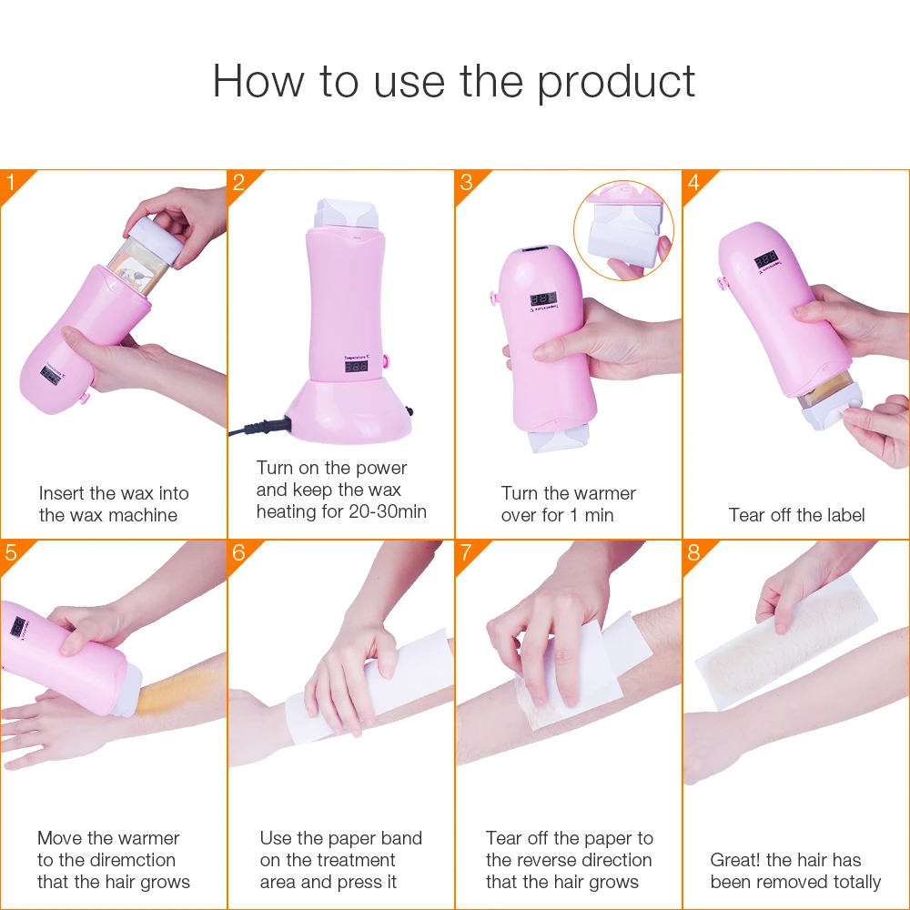 Машина для депиляции воска в рулоне картридж крем удаления волос нагревательное