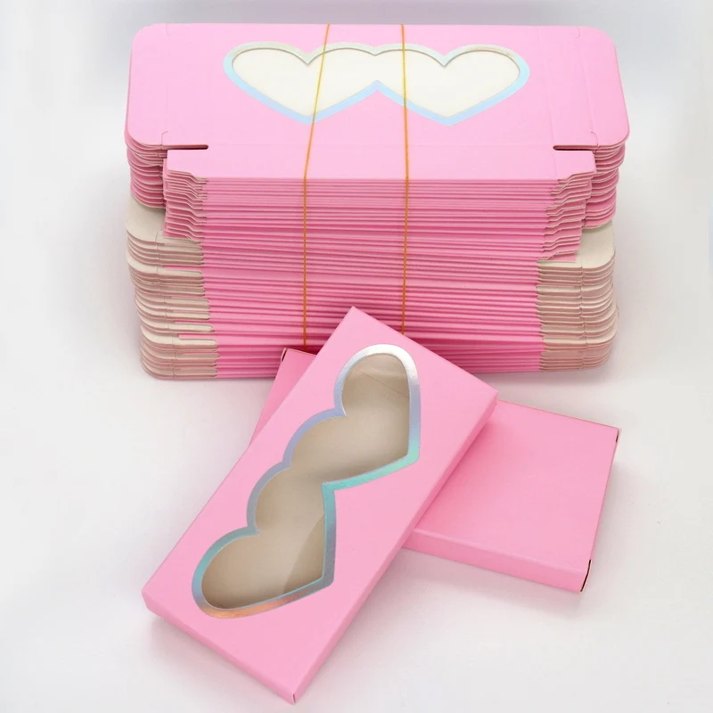 Оптовая продажа 50 шт. бумажная коробка для упаковки накладных ресниц коробки