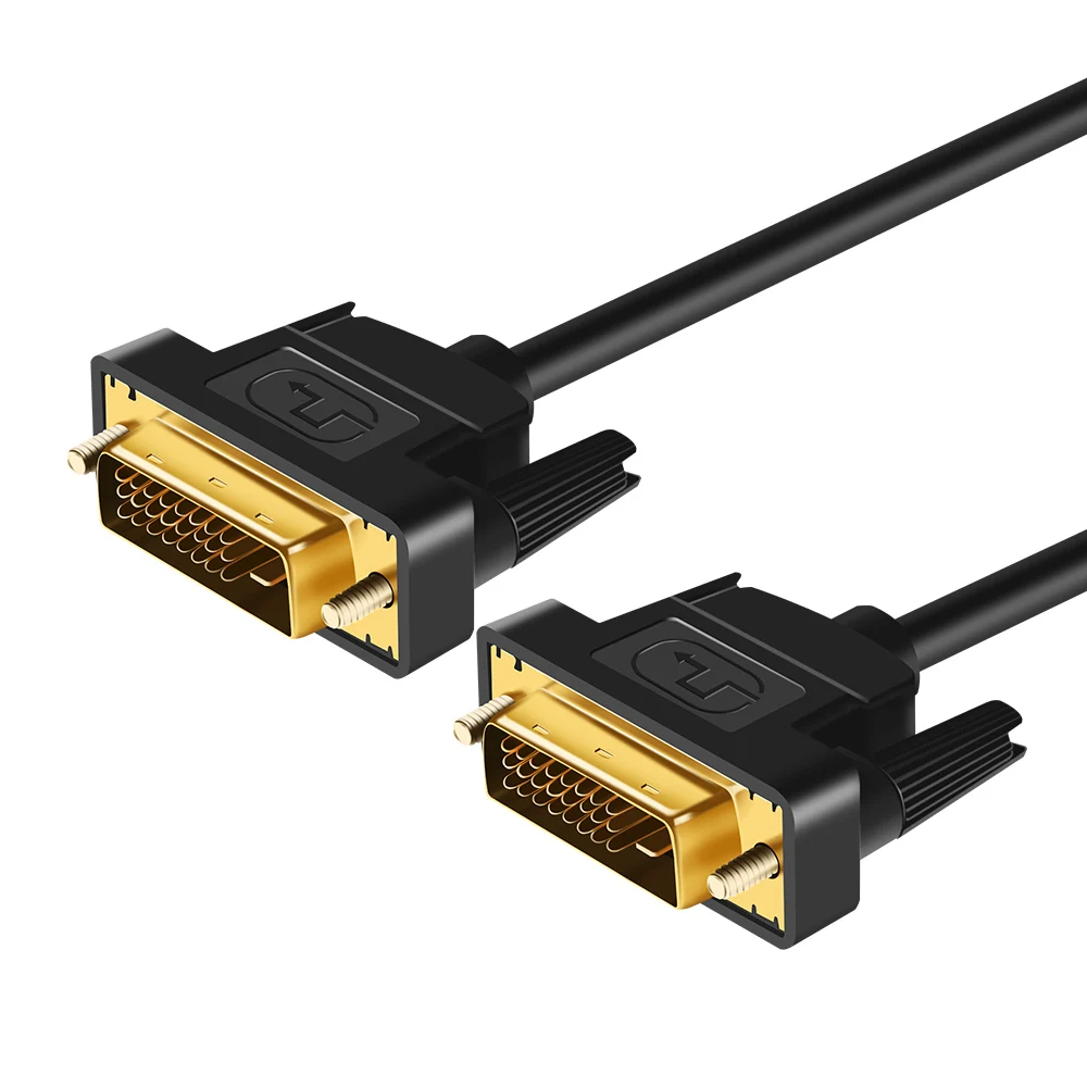 Высокоскоростной кабель DVI 1080p 3D позолоченный штекер Male-Male DVI TO DVI 24+ 1 контактный кабель 1 м 1,8 м 2 м 3 м для lcd DVD HDTV монитора xbox