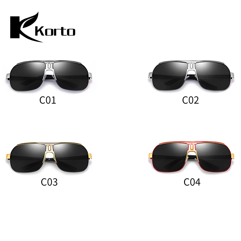 Korto 2019 трендовые мужские классические солнцезащитные очки авиаторы