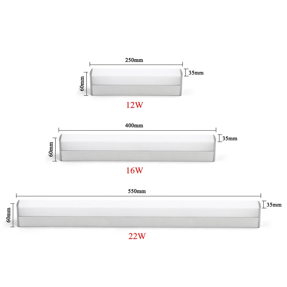 Современная ванная комната Led зеркало свет 12 Вт 16 22 шкаф AC85 265V настенный канделябр