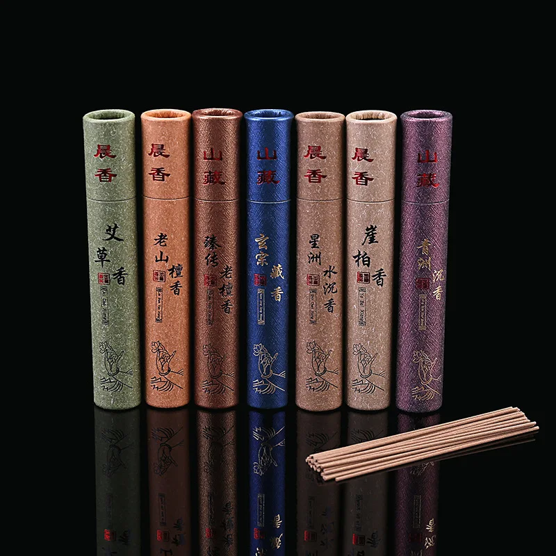 

T 10.5cm Tibetan Sandalwood Stick Incense Agila Wood Scent Summer Essential Home Aroma Indoor Ceremony Buddha Incense Home Decor