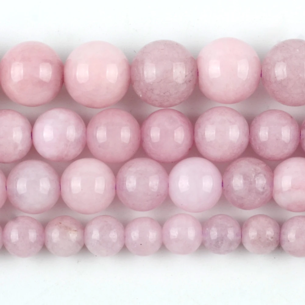 

Бусины-разделители круглые из натурального фиолетового камня, 6/8/10 мм