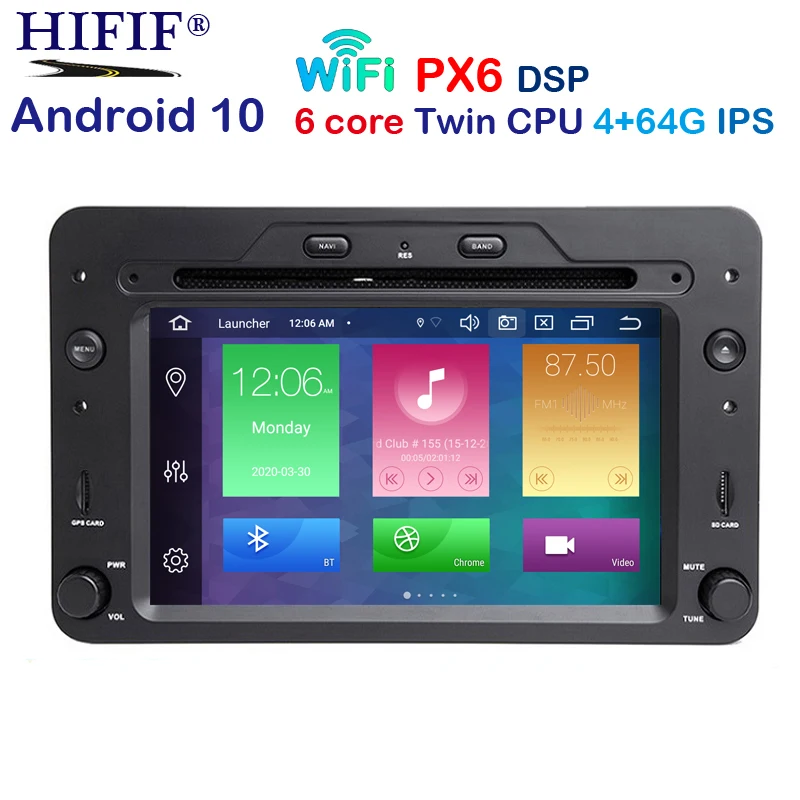 Автомобильный DVD плеер с выходом DSP на Android 10 0 для Alfa Romeo Spider 159 Brera Sportwagon