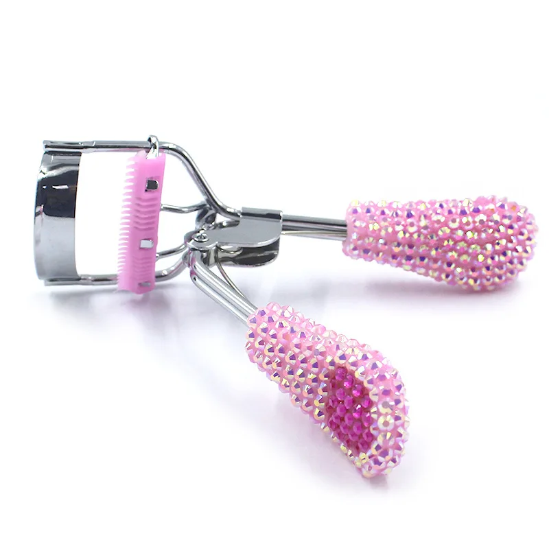 

10Pcs Wholesale Curl Eyelashes Curler Stainless Steel Eyelash Rhinestone Shiny Eyelash Curler Beauty Makeup Tools Eyelash curler
