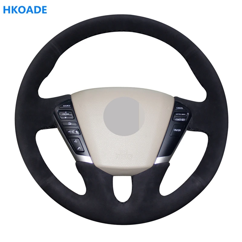 Мягкая замшевая ткань для Nissan Teana 2008 2012 Quest 2011 2017 Murano (Z51) 2009 2014|Чехлы на руль| |