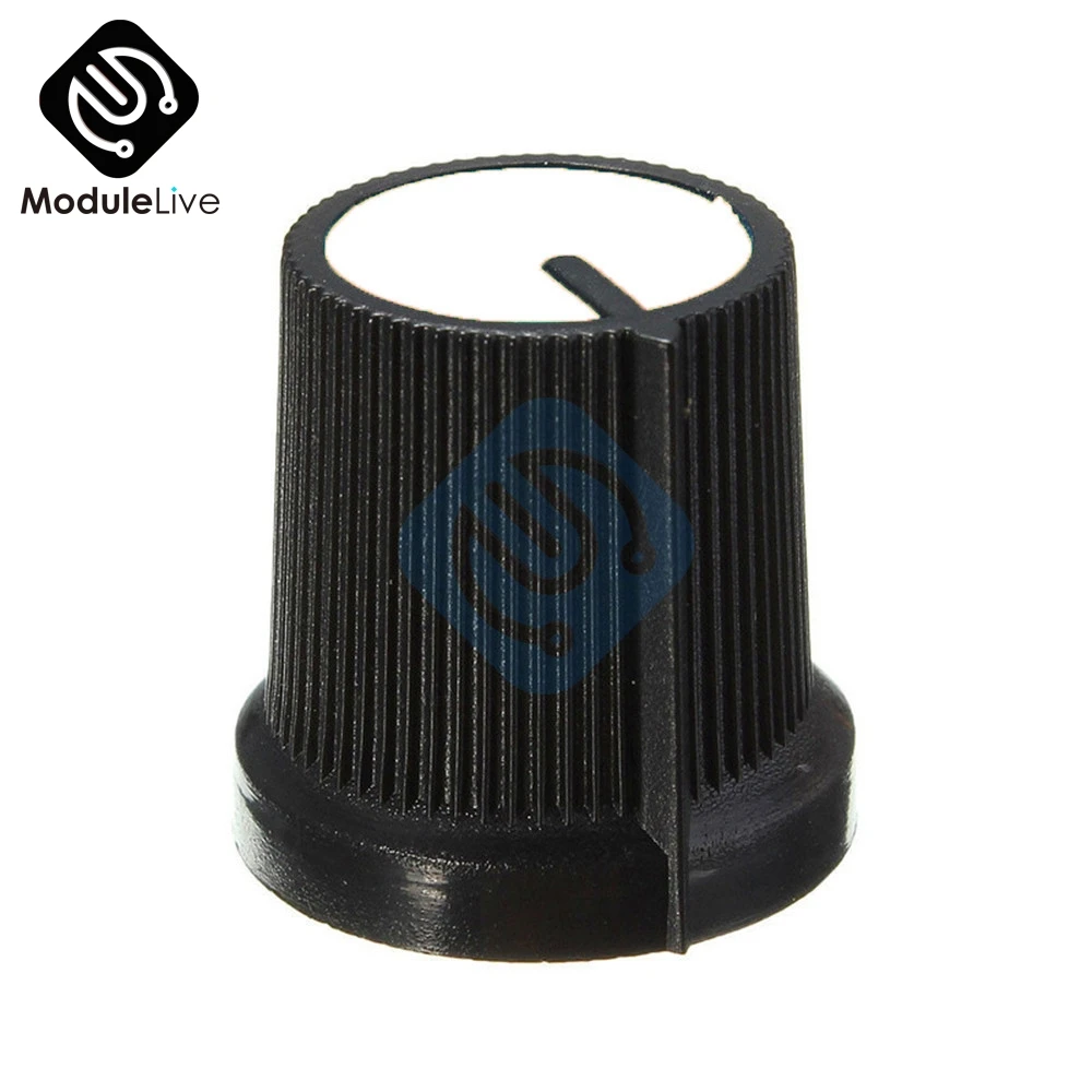 10 шт. пластиковый вращающийся конический потенциометр белого цвета с