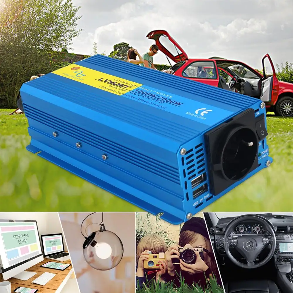 Автомобильный инвертор 12 В 230 2000 Вт|Инверторы для авто| |