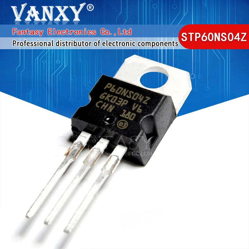 5 шт. STP60NS04Z TO-220 P60NS04Z P60NS04 TO220 60A 40 в STP60NS04 STP60NS04ZB | Электронные компоненты и