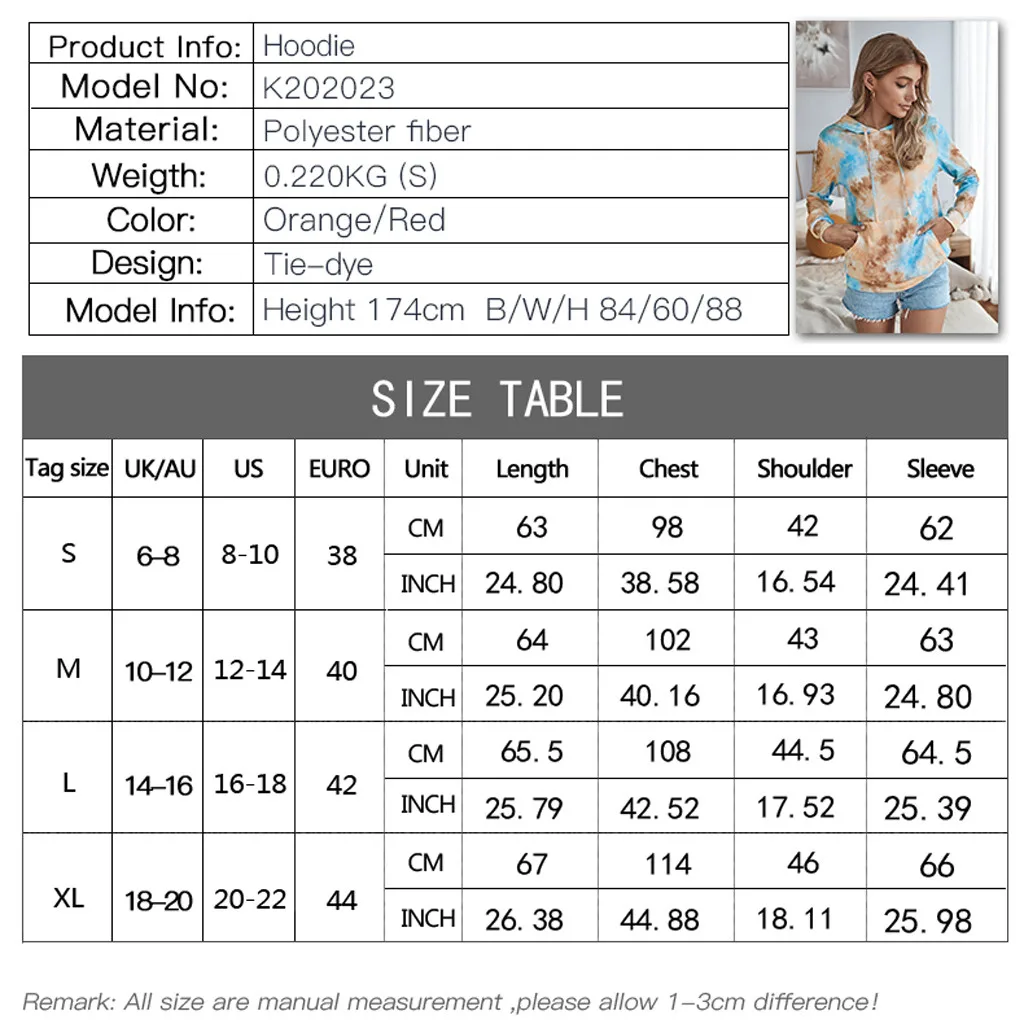 

Women Pocket Hooded Print Blouse Tops Cotton Long Sleeve Plus Size Sweatshirt For Ladies 2020 Autumn New Fashion Clothes#ljc