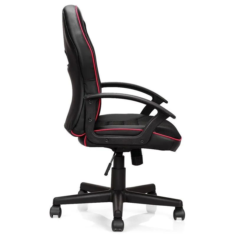GIANTEX игровое кресло для гоночных игр офисное средней спинки поворотного