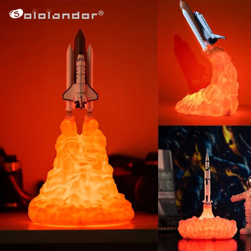 SOLOLANDOR 2020 новинка Прямая поставка Космический Шаттл лампа и искусство в