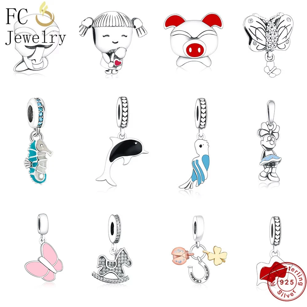 FC ювелирные изделия из стерлингового серебра 925 пробы морская лошадь животные