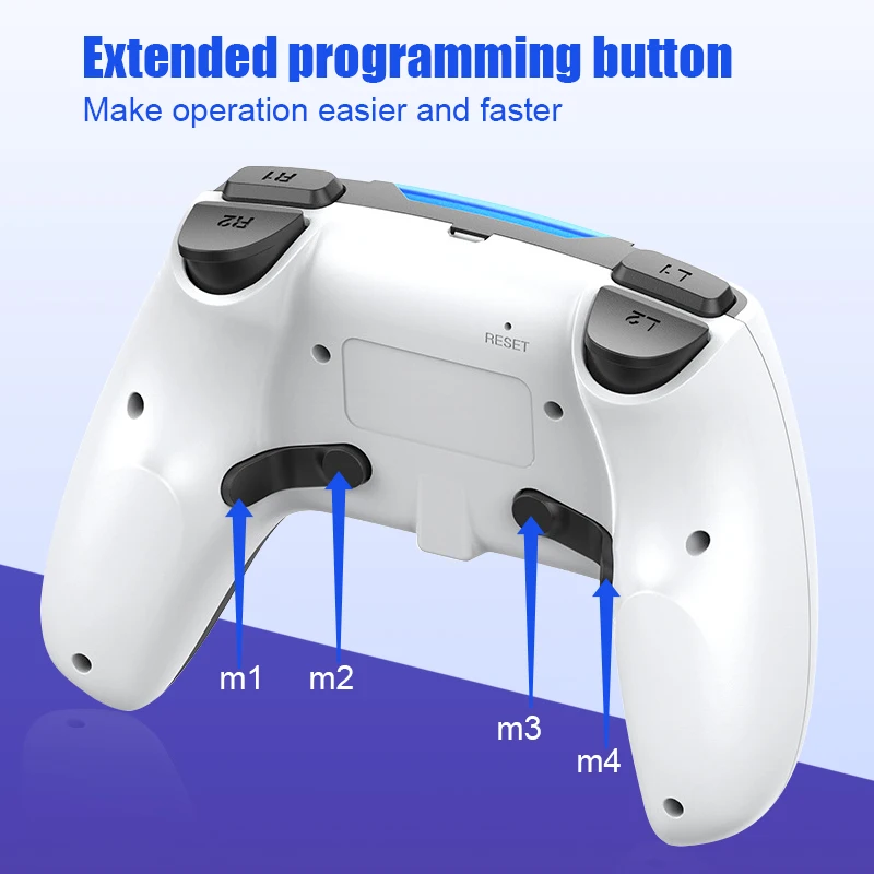 

DATA FROG Bluetooth Wireless Game Controller For PS4 Console For PS5 Style Double Vibration Game Gamepad For PC /Android Phone