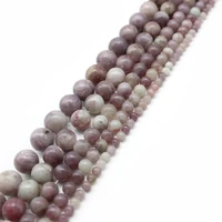 natural stone violet lilac jaspers beads in loose 15 strand 4 6 8 10 12 mm pick size for jewelry