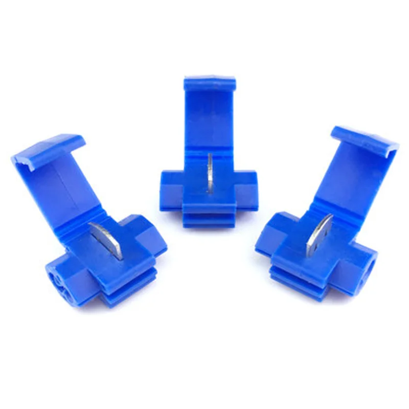 Оптовые поставки 50 шт. синий красный желтый 10 А коннектор для зачистки проводов