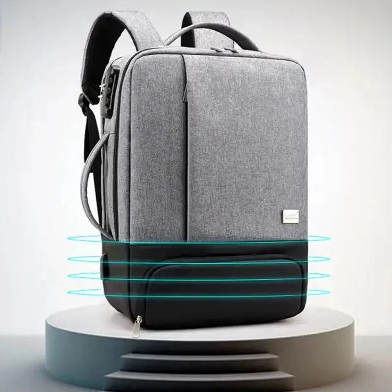 Рюкзак для ноутбука с защитой от кражи деловой мужской женский рюкзак usb зарядкой