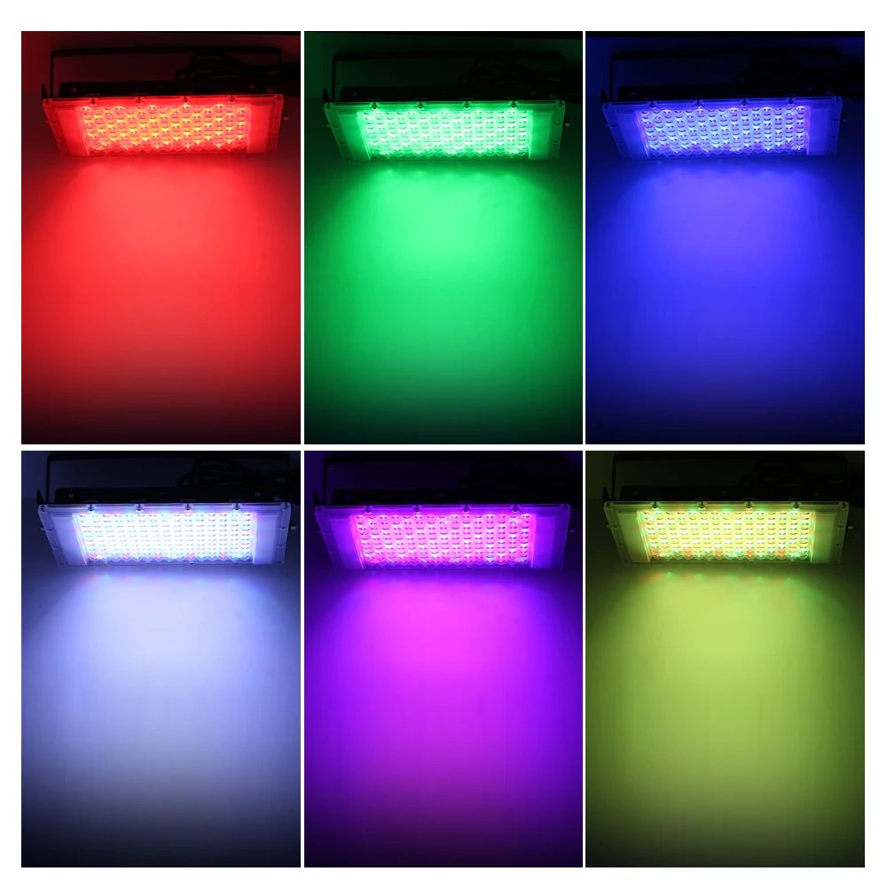 Светодиодный прожектор 50 Вт 100 150 RGB AC220V светодиодный уличный фонарь