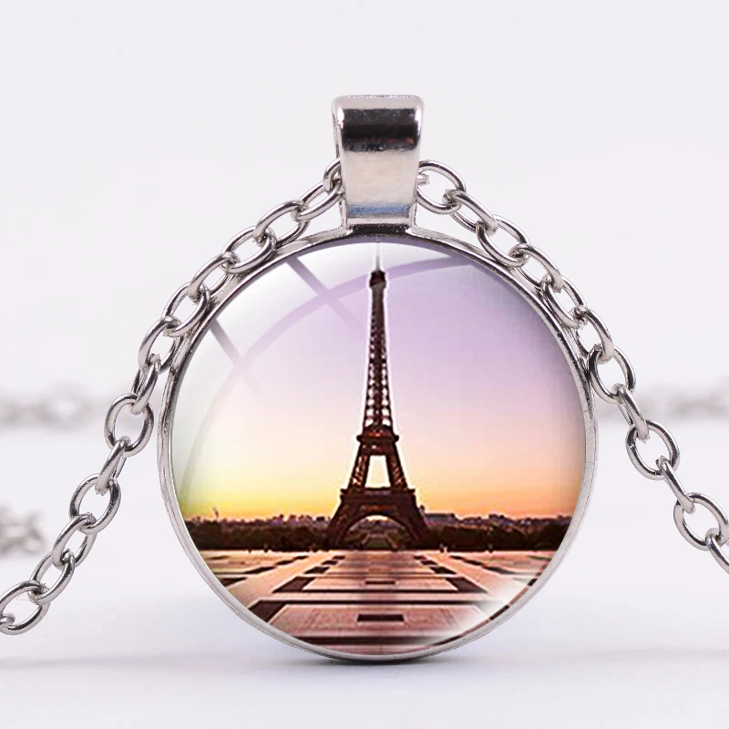 2019 моды в Париже Брелок Эйфелева башня стеклянные бутылек ручной работы