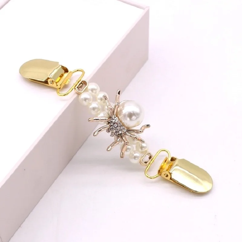 Кардиган клип шаль свитер брошь для шарфа с жемчугом свитера Хранитель воротник