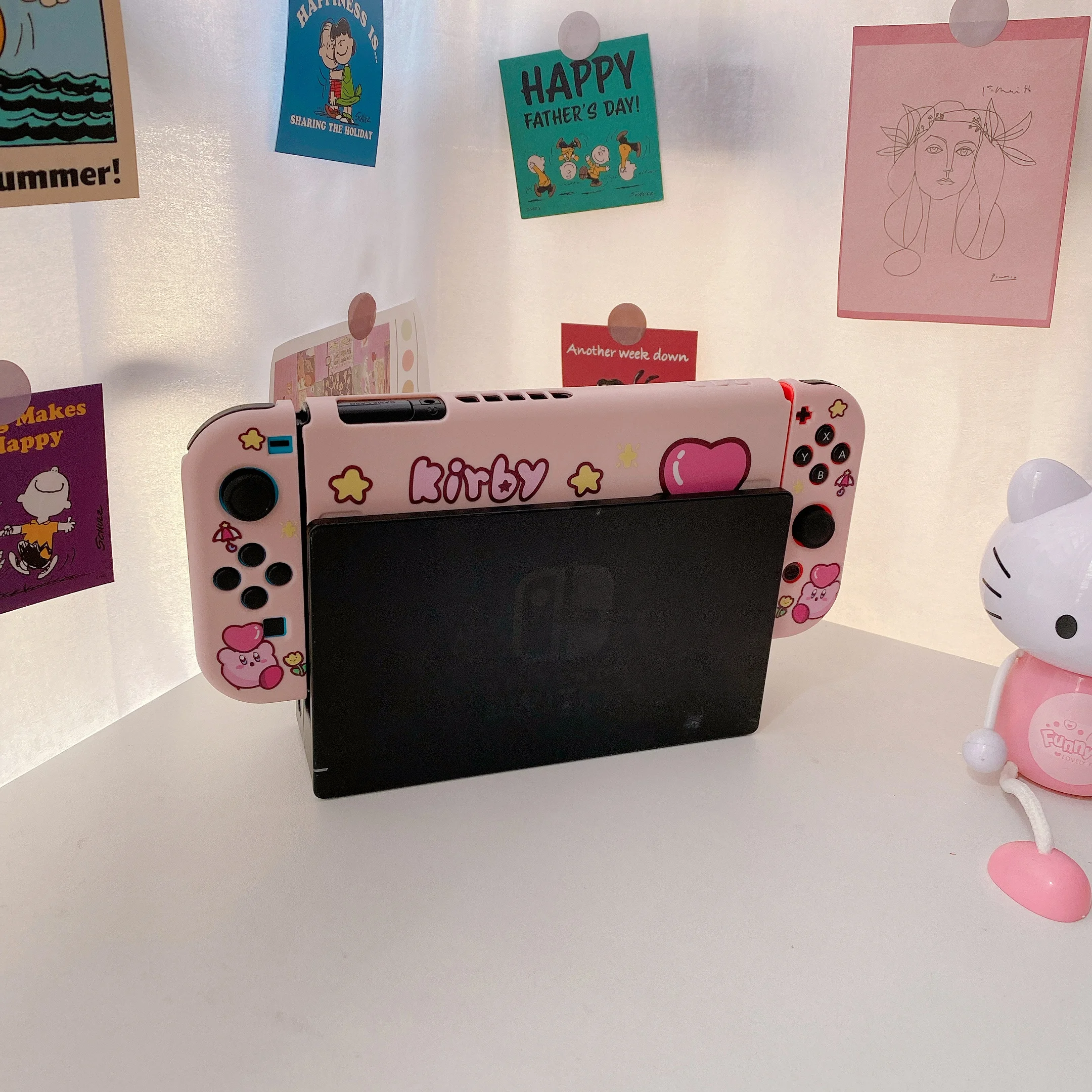 Милый мультяшный защитный чехол для игровой консоли Nintendo Switch Oled мягкие