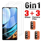 Защитная пленка 6 в 1 для объектива камеры Xiaomi Redmi 9 T, чехол из закаленного стекла для redmi 9a 9c nfc 8a 7a 8 7 9 t t9, защита экрана
