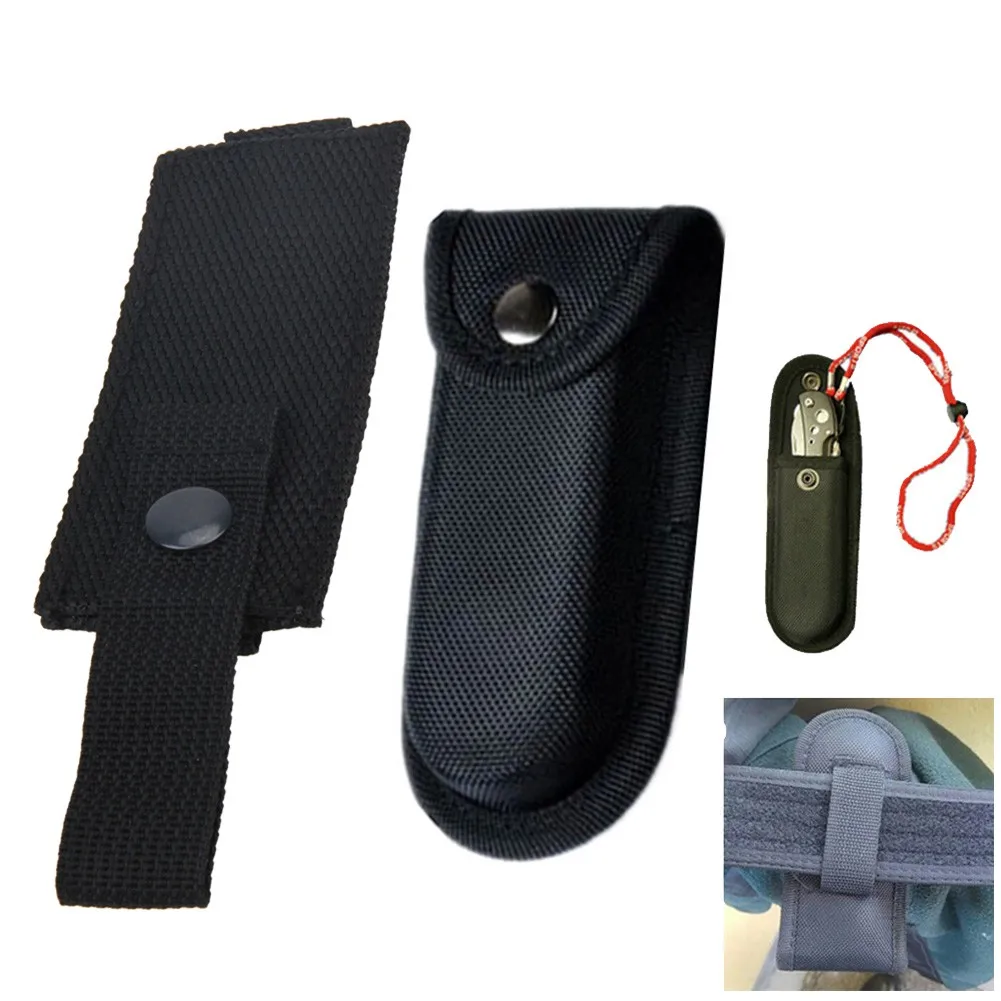 

1PC Nylon Folding Flashlight Plier Bag Belt Pocket Carry Storage Single Pistol Waist Pack Accessories Outdoor Tool Storage Bag