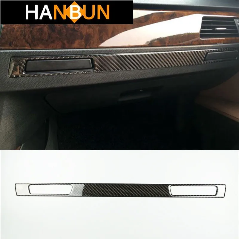 

Carbon Fiber Car StylingDashboard Co-pilot Water Cup Holders Decorative Trim Sticker For BMW 3 series E90 Interior Accessories
