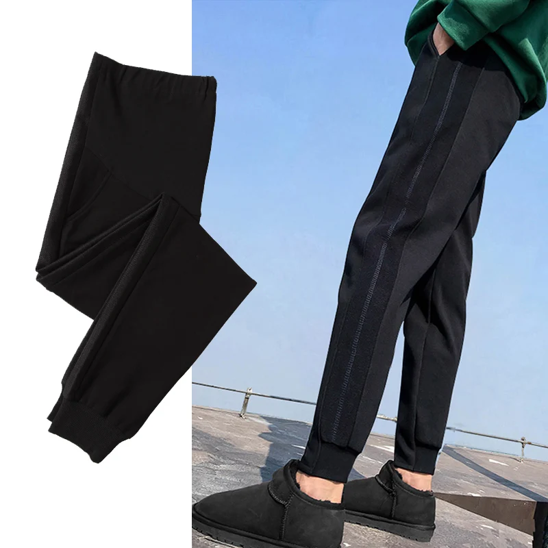 Хлопковые эластичные брюки высокого качества для беременных на весну осень с