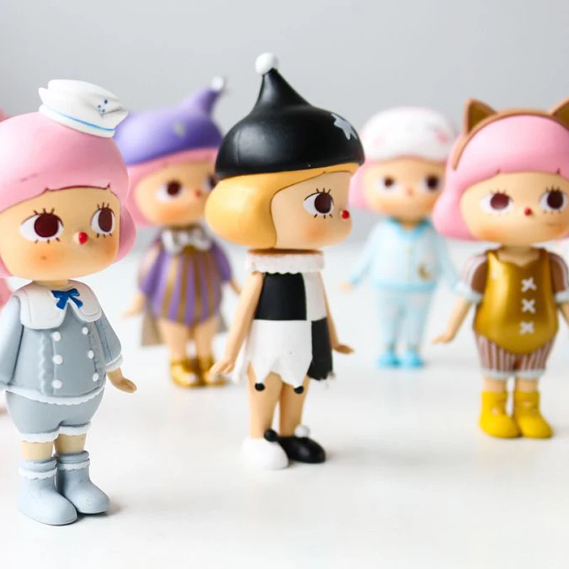 12 styles Blind-Box Mystery Unknown Box Random Doll Action Cute girl Child toy Mobile phone case decoration New Home decoration